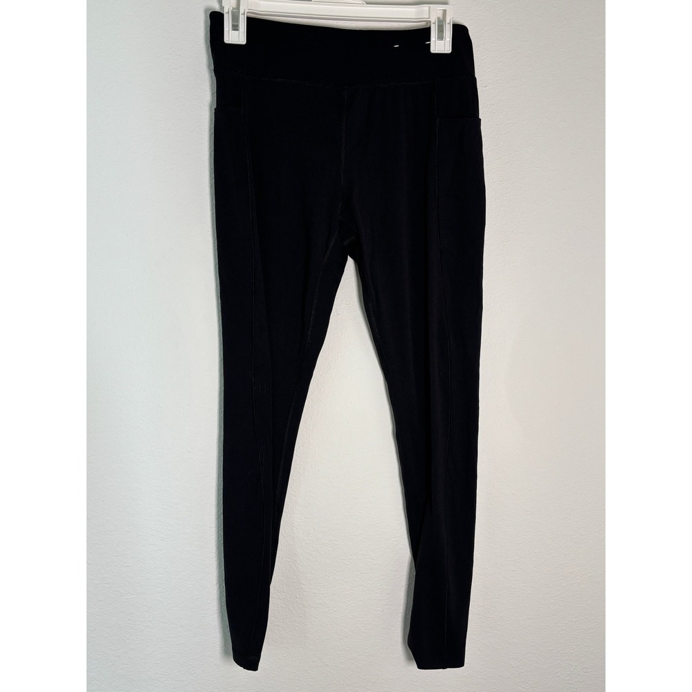Xersion EverRestore 7/8 Leggings Black High Waisted Side Pockets Size Medium